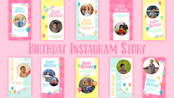 VIDEOHIVE INSTAGRAM BIRTHDAY WISHES - Free After Effects Template